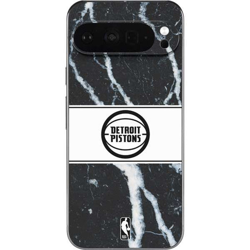NBA Detroit Pistons Marble Pixel 9 Pro XL Skin